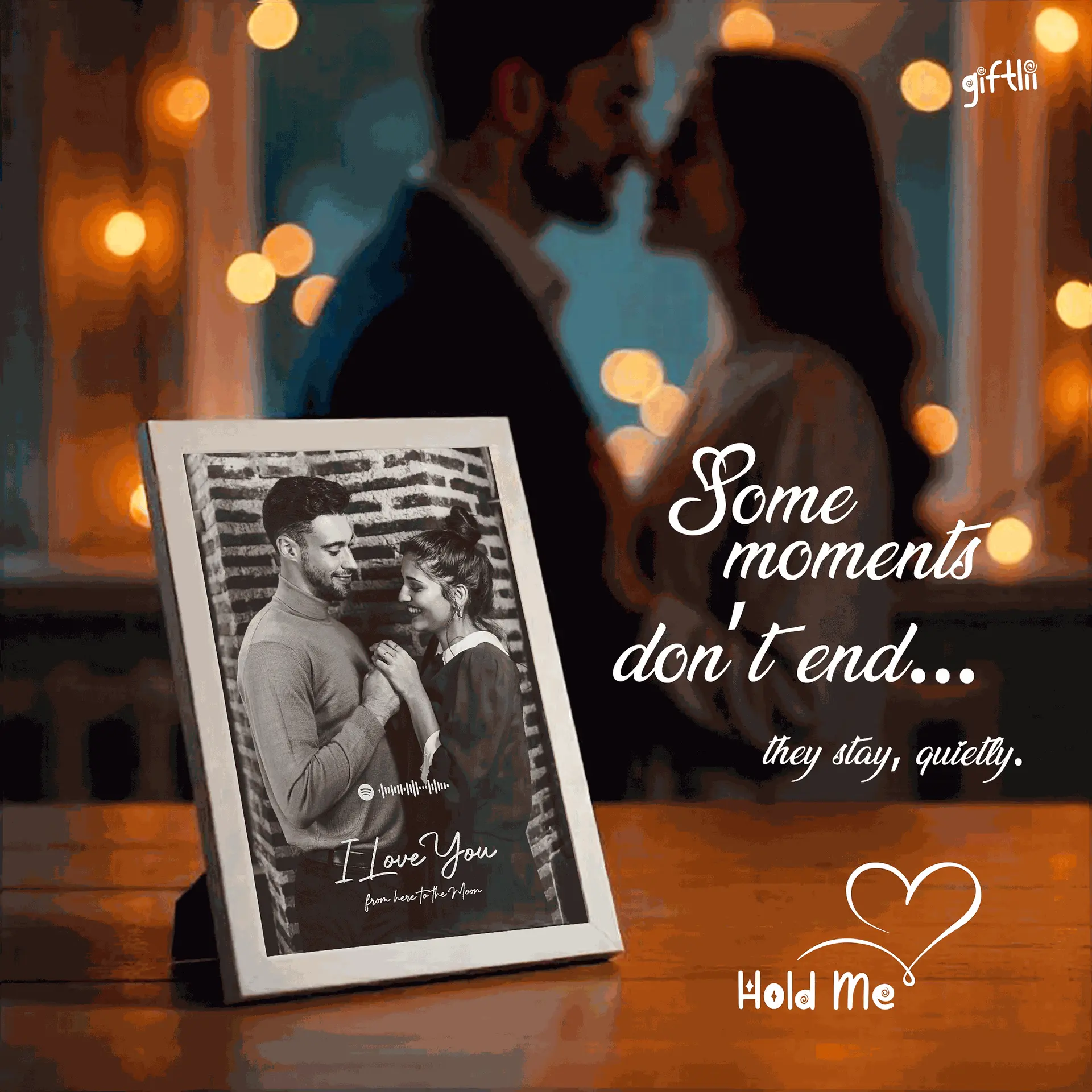 Romantic hole me frame design - best for couple